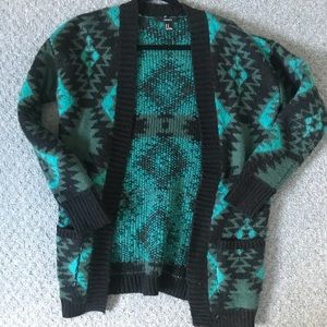 Teal sweater